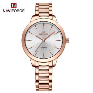 ساعت مچی زنانه نیوی فورس Naviforce مدل NF5025 RG/W