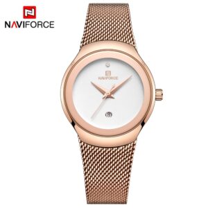 ساعت مچی زنانه نیوی فورس Naviforce مدل NF5004 RG/W