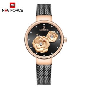 ساعت مچی زنانه نیوی فورس Naviforce مدل NF5013 RG/B