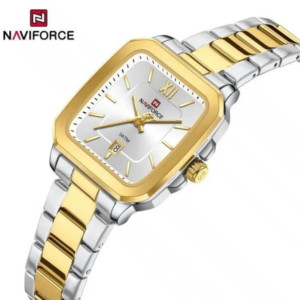 ساعت مچی اورجینال زنانه نیوی فورس Naviforce مدل NF9239 S/W/G F - Image 2