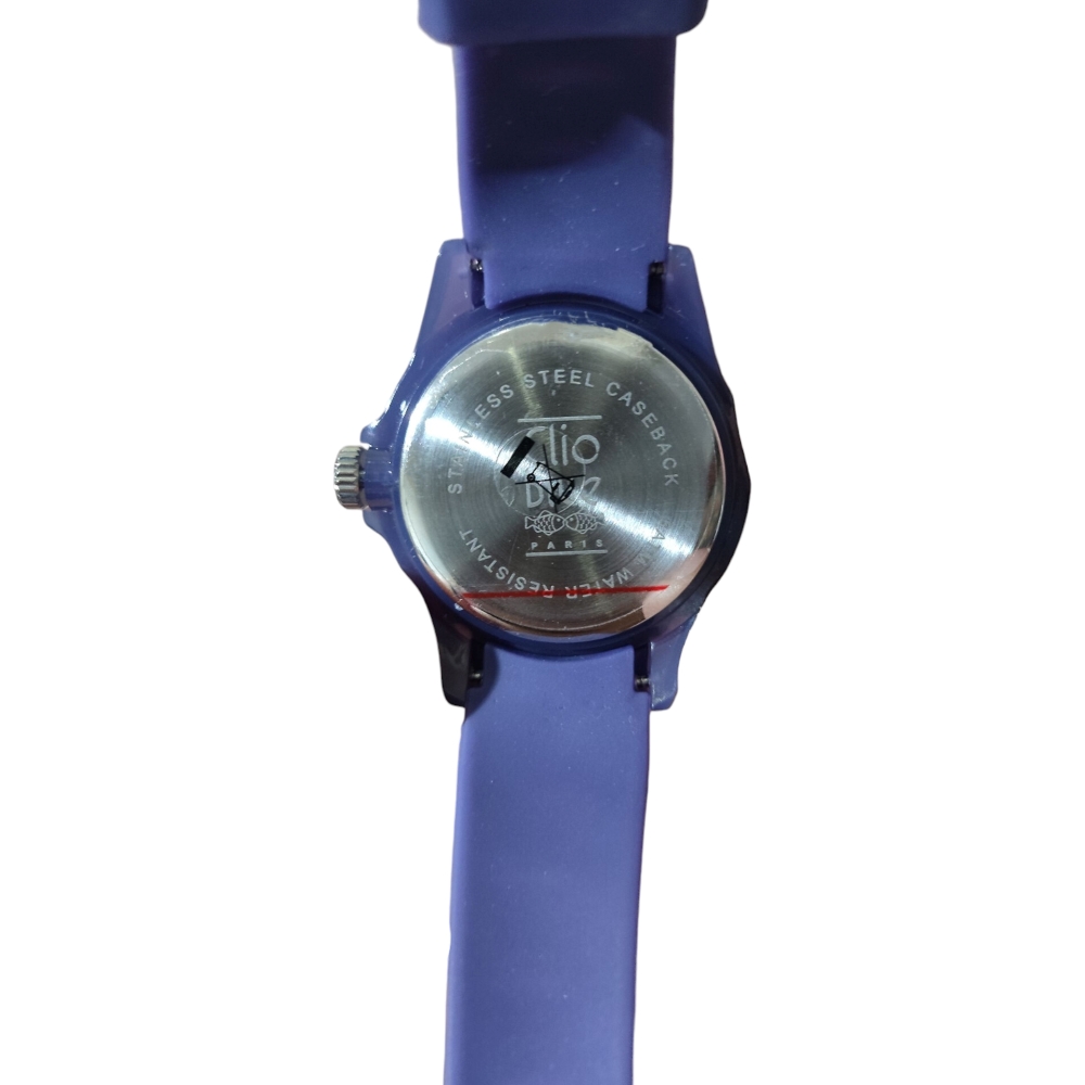 ساعت مچی زنانه و بچه گانه کلیو بلو Clio Blue مدل رابر بنفش - Image 2