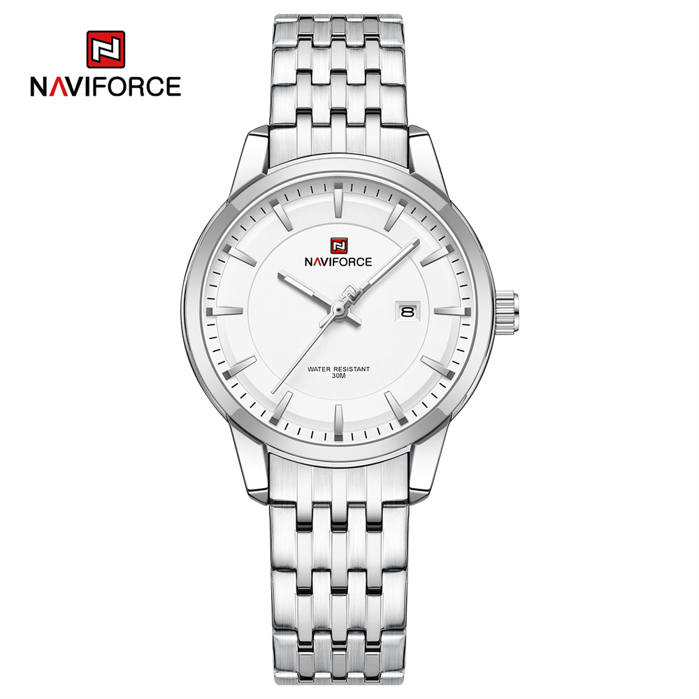 ساعت مچی زنانه نیوی فورس Naviforce مدل NF9228 S/W/S F
