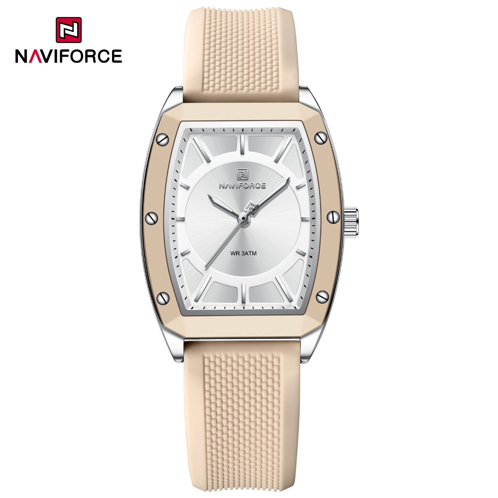 ساعت مچی اورجینال زنانه نیوی فورس Naviforce مدل NF5049 S/W/BG