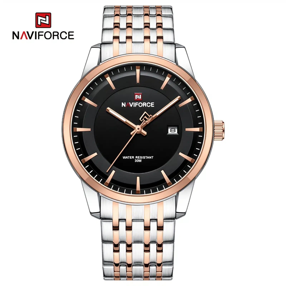ساعت مچی مردانه نیوی فورس Naviforce مدل NF9228 S/B/RG M