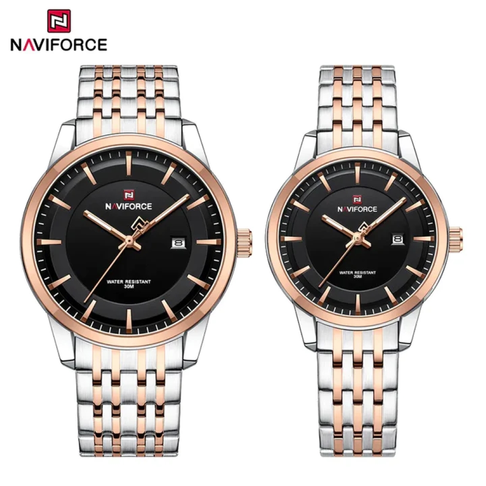 ساعت مچی زنانه نیوی فورس Naviforce مدل NF9228 S/B/RG Set