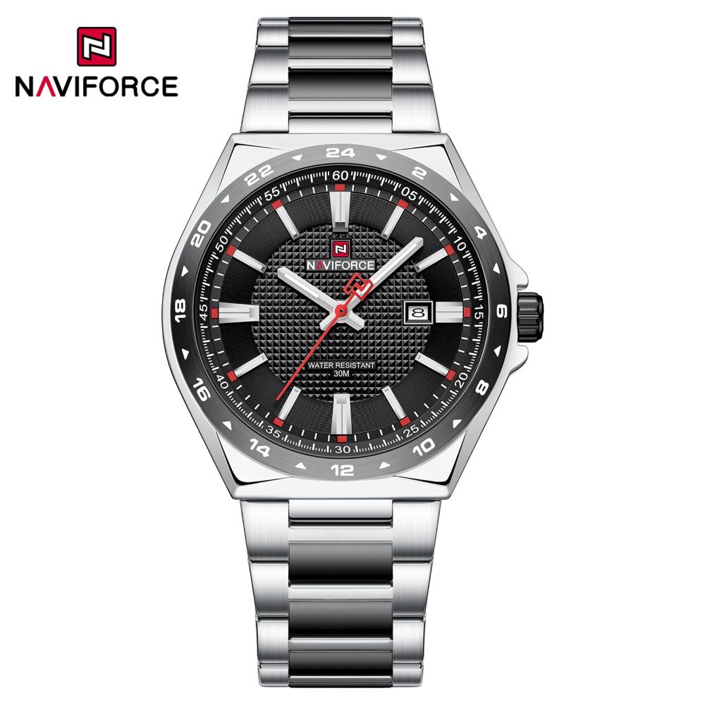 ساعت مچی مردانه نیوی فورس Naviforce مدل NF9266 S/B/B